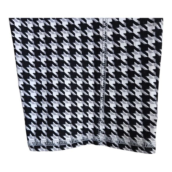 DENIM & CO Women's XL Pants Leggings Houndstooth Black White Gray Ankle Stretch - Picture 5 of 8